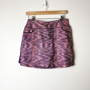 CHASE 54 • Women’s Purple/Pink Printed Pattern Athletic Golf Skort Size Small
